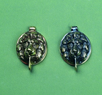 Lions Head Lock Cover - Brass/Nickel